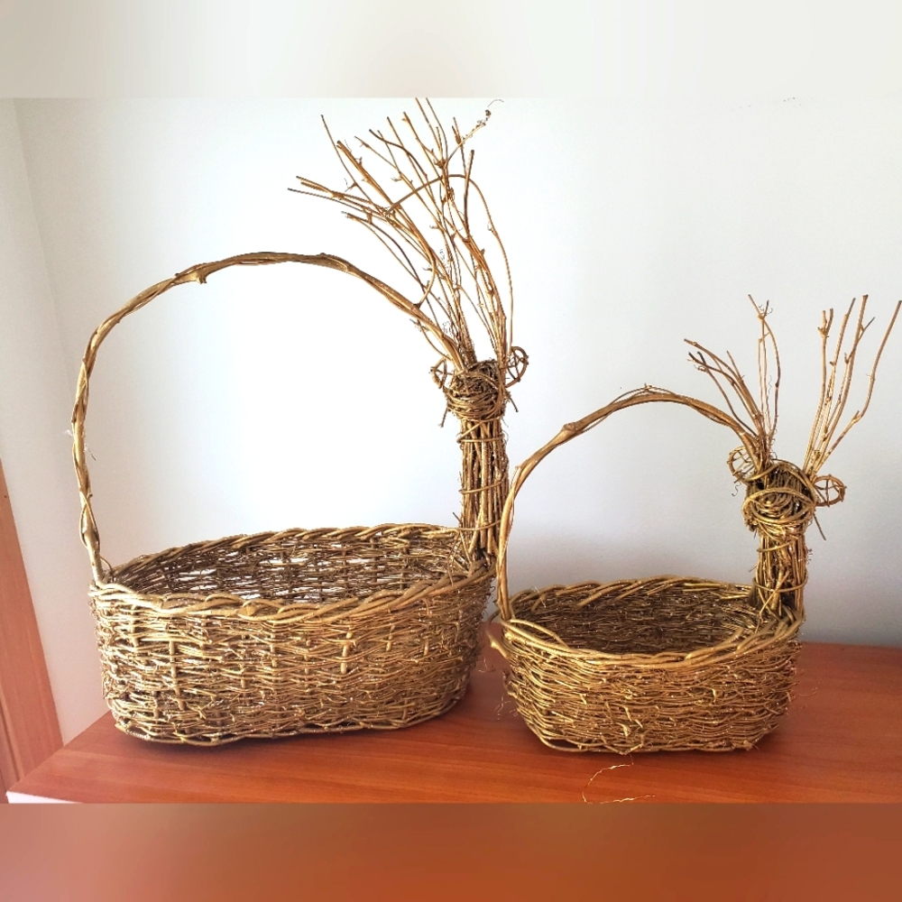 Reindeer Holiday Decor Baskets